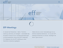 Tablet Screenshot of europeanfinanceforum.org